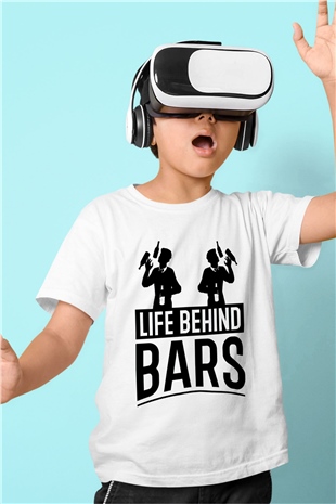 Barmen Beyaz Unisex Çocuk Tişört