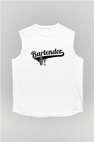 Barmen Beyaz Unisex Kolsuz Tişört