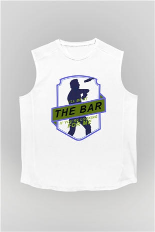 Barmen Beyaz Unisex Kolsuz Tişört