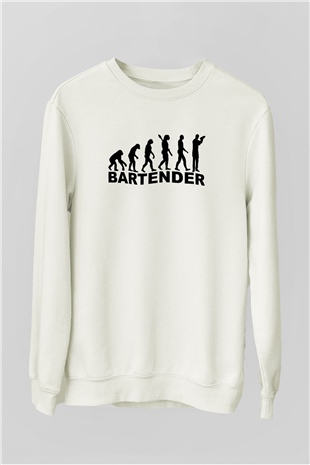 Barmen Beyaz Unisex Sweatshirt