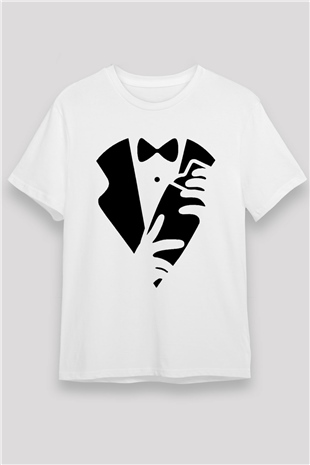 Barmen Beyaz Unisex Tişört T-Shirt - TişörtFabrikası