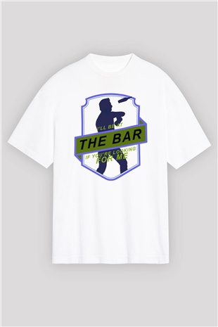 Barmen Beyaz Oversize Tişört Oversize T-shirt - TişörtFabrikası