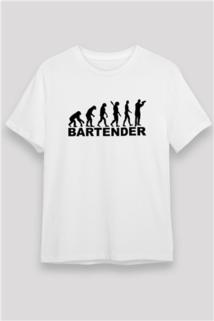 Barmen Beyaz Unisex Tişört T-Shirt - TişörtFabrikası