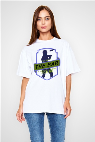 Barmen Beyaz Oversize Tişört Oversize T-shirt - TişörtFabrikası
