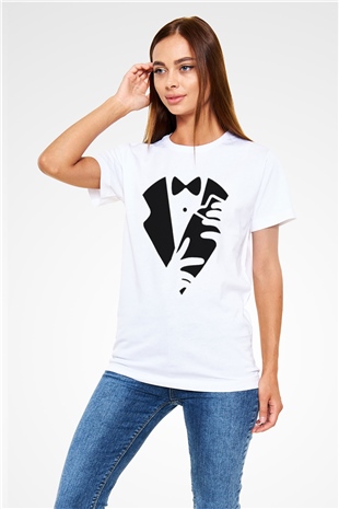 Barmen Beyaz Unisex Tişört T-Shirt - TişörtFabrikası