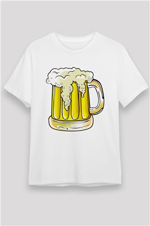 Barmen Beyaz Unisex Tişört T-Shirt - TişörtFabrikası