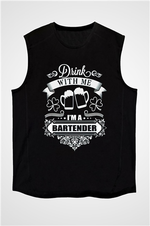 Barmen Siyah Unisex Kolsuz Tişört
