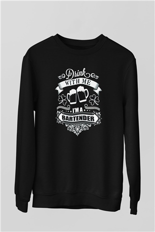 Barmen Siyah Unisex Sweatshirt