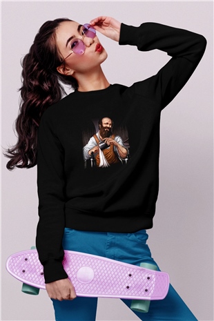 Barmen Siyah Unisex Sweatshirt