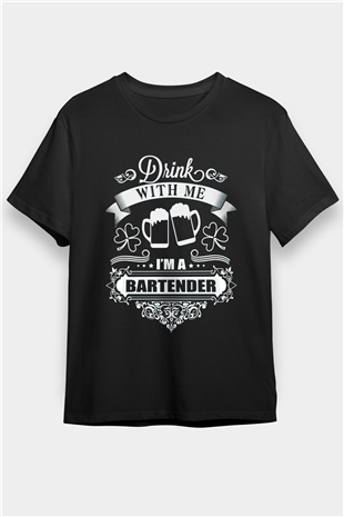 Barmen Siyah Unisex Tişört T-Shirt - TişörtFabrikası