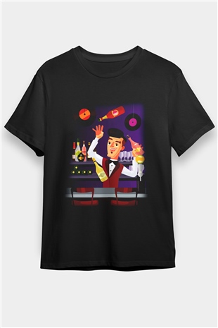 Barmen Siyah Unisex Tişört T-Shirt - TişörtFabrikası