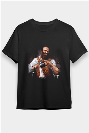 Barmen Siyah Unisex Tişört T-Shirt - TişörtFabrikası