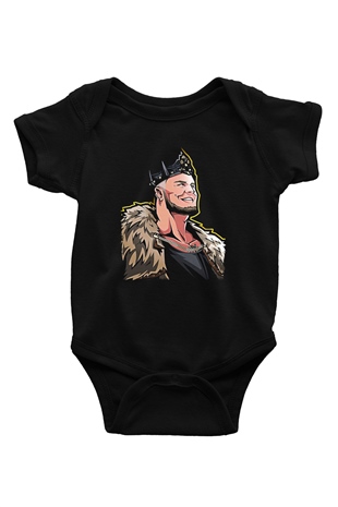 Baron Corbin Baskılı Unisex Siyah Bebek Body - Zıbın