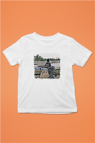 Basement Baskılı Unisex Beyaz Çocuk Tişört