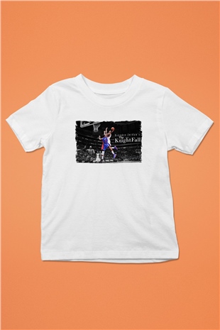 Basketbol Beyaz Unisex Çocuk Tişört