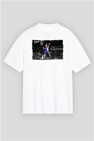 Basketbol Beyaz Oversize Tişört Oversize T-shirt - TişörtFabrikası