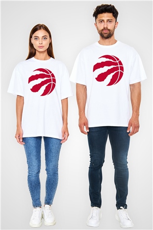 Basketbol Beyaz Oversize Tişört Oversize T-shirt - TişörtFabrikası