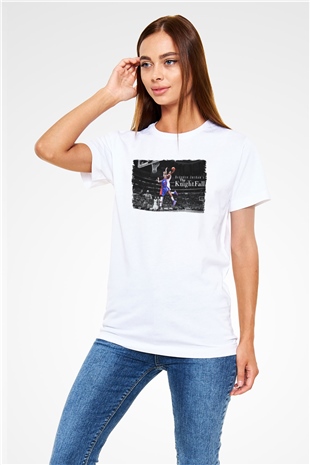 Basketbol Beyaz Unisex Tişört T-Shirt - TişörtFabrikası