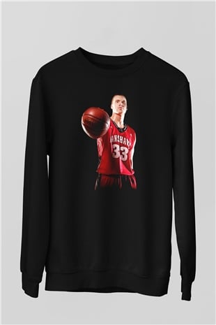 Basketbol Siyah Unisex Sweatshirt