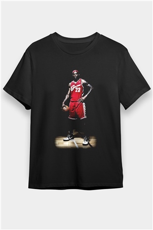 Basketbol Siyah Unisex Tişört T-Shirt - TişörtFabrikası