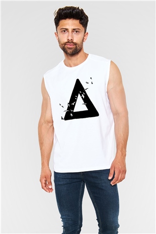Bastille Beyaz Unisex Kolsuz Tişört