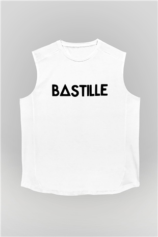 Bastille Beyaz Unisex Kolsuz Tişört