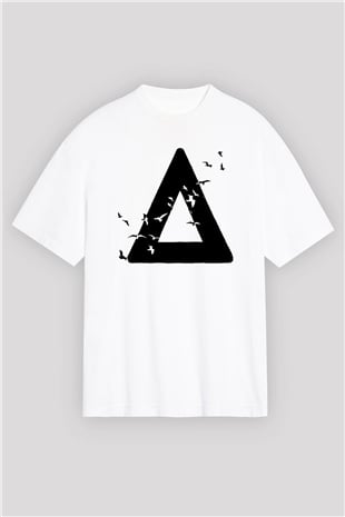 Bastille Beyaz Unisex Oversize Tişört T-Shirt