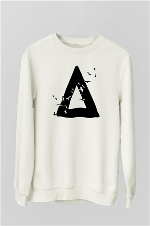 Bastille Beyaz Unisex Sweatshirt