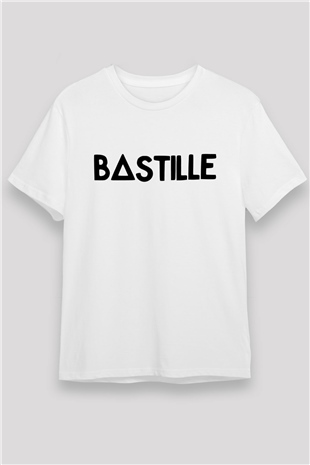Bastille Beyaz Unisex Tişört T-Shirt - TişörtFabrikası