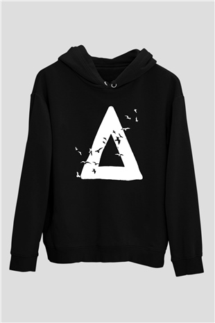 Bastille Siyah Unisex Kapüşonlu Sweatshirt