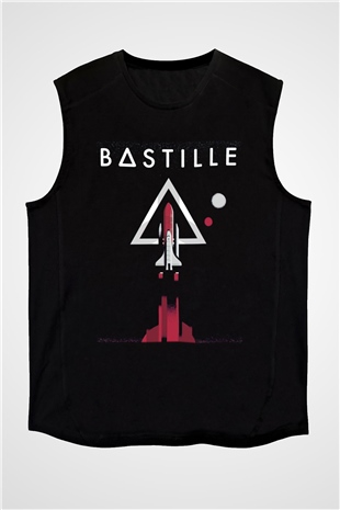 Bastille Siyah Unisex Kolsuz Tişört