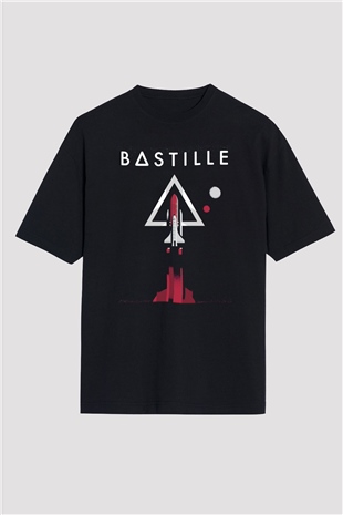 Bastille Siyah Unisex Oversize Tişört T-Shirt