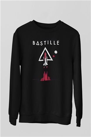 Bastille Siyah Unisex Sweatshirt