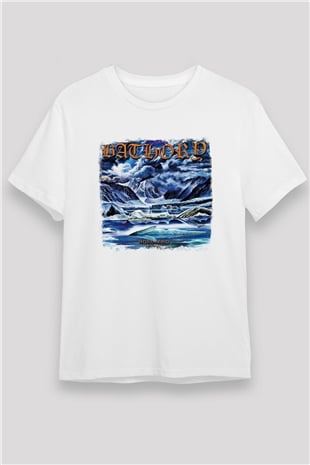 Bathory Baskılı Unisex Beyaz Tişört