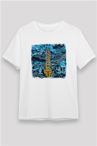 Bathory Baskılı Unisex Beyaz Tişört