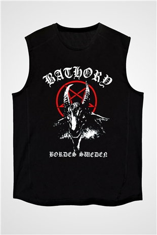 Bathory Siyah Unisex Kolsuz Tişört