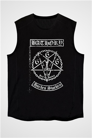 Bathory Siyah Unisex Kolsuz Tişört