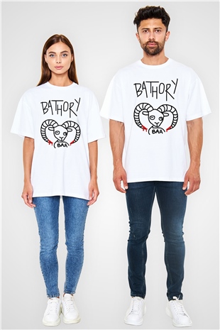 Bathory Siyah Unisex Oversize Tişört T-Shirt