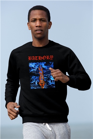 Bathory Siyah Unisex Sweatshirt