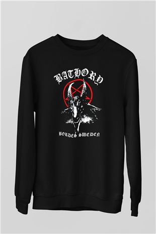 Bathory Siyah Unisex Sweatshirt