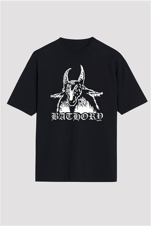 Bathory Siyah Oversize Tişört Oversize T-shirt - TişörtFabrikası