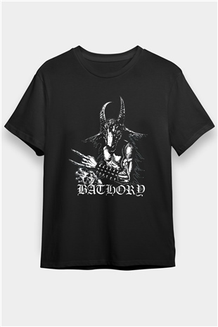 Bathory Siyah Unisex Tişört T-Shirt - TişörtFabrikası