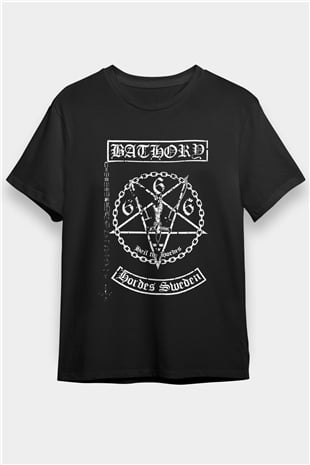 Bathory Siyah Unisex Tişört T-Shirt - TişörtFabrikası