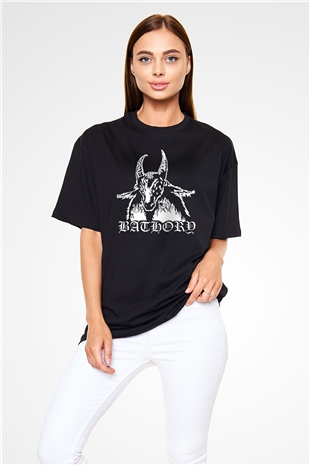 Bathory Siyah Oversize Tişört Oversize T-shirt - TişörtFabrikası