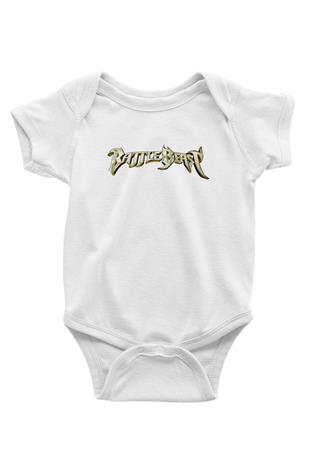 Battle Beast Baskılı Beyaz Unisex Bebek Body - Zıbın