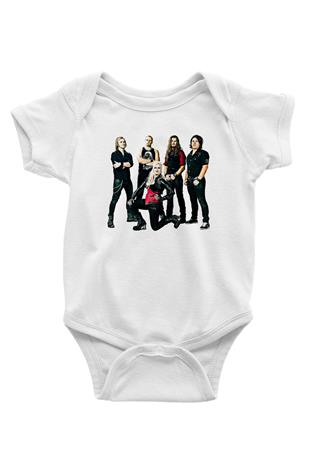 Battle Beast Baskılı Beyaz Unisex Bebek Body - Zıbın