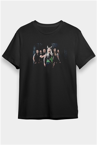 Battle Beast Baskılı Unisex Siyah Tişört - Tshirt