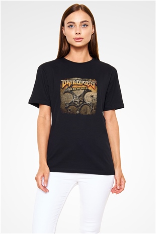 Battlecross Baskılı Unisex Siyah Tişört