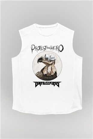 Battlecross Beyaz Unisex Kolsuz Tişört