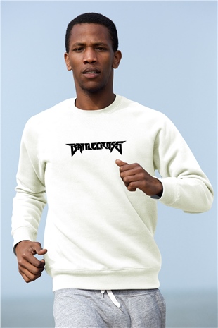Battlecross Beyaz Unisex Sweatshirt